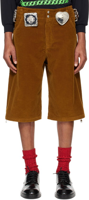 Къси панталони Chopova Lowena Chopova Lowena Biggity Corduroy Shorts Кафяво | 4095, 0