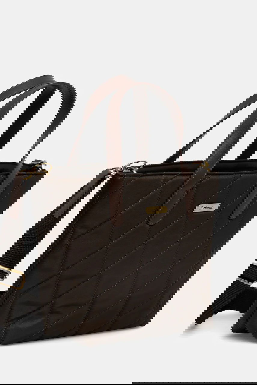 Голяма пазарска чанта Barbour Barbour Quilted Tote Bag Кафяво | LBA0431, 1