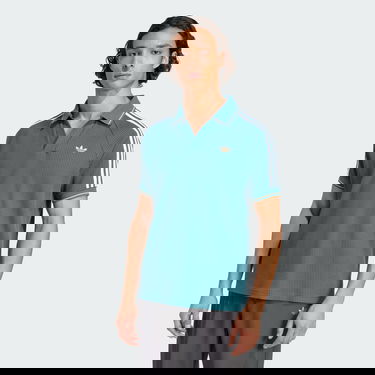 Поло тениска adidas Originals adidas Originals Waffle Knit Polo Shirt Зелено | KC0691, 0