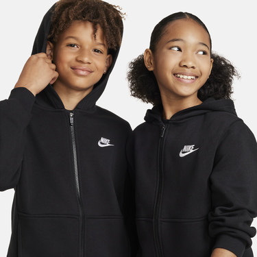 Суитчър Nike Sportswear Club Fleece Full-Zip Hoodie Черно | FD3004-010, 2