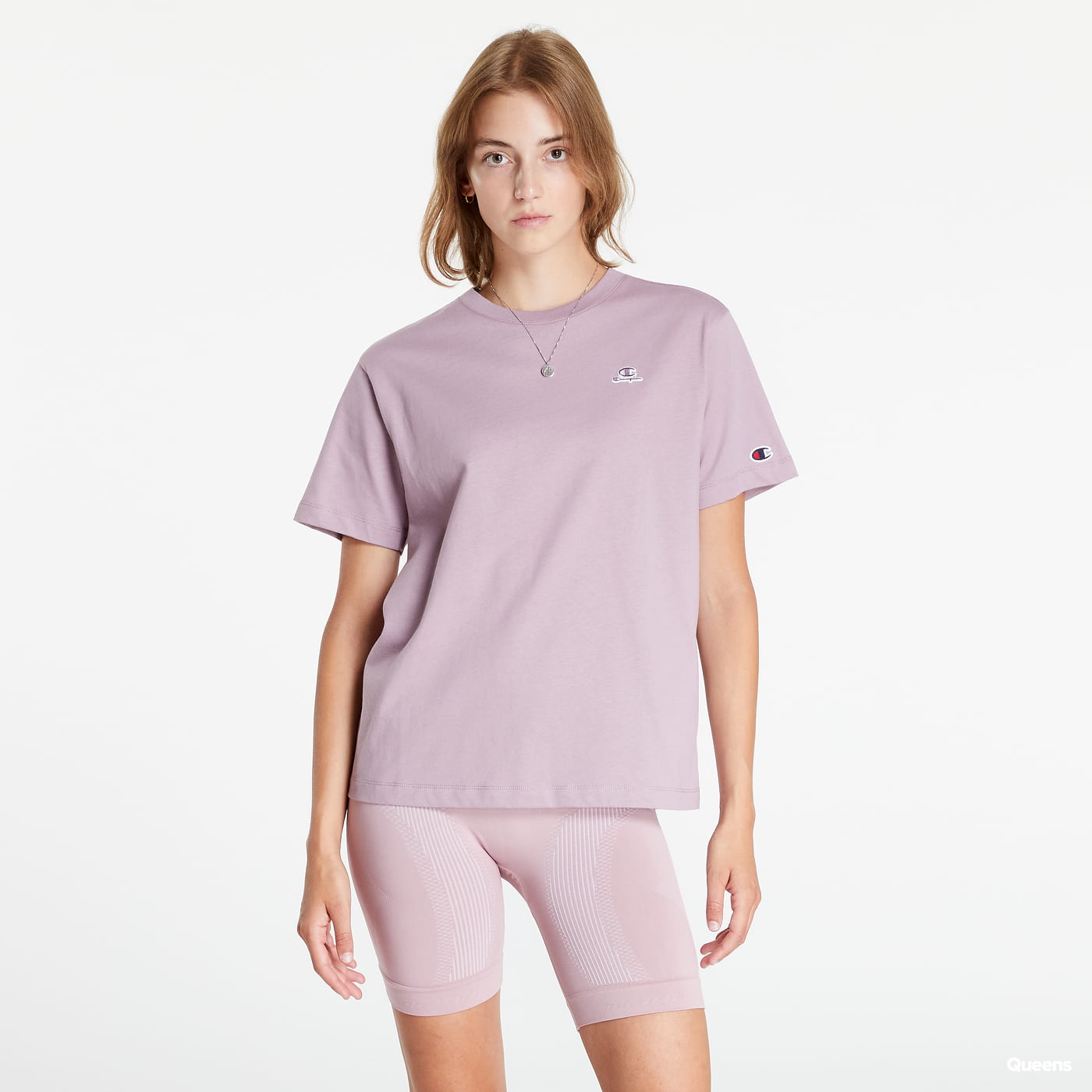 Тениска Champion Crewneck T-Shirt Лилаво | 115498 CHA PS162, 0