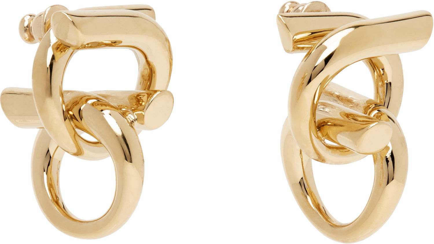 Обеци FERRAGAMO Ferragamo Gancini Earrings Металик | 780397, 1