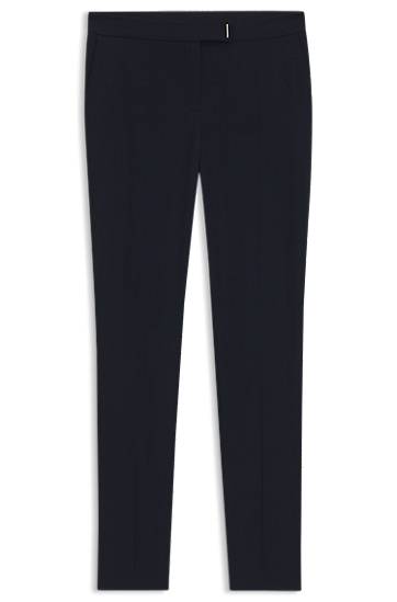 Панталони BOSS Slim-Fit Trousers with Slit Hems Тъмно синьо | 50541990, 0