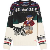 Пуловер Polo by Ralph Lauren Polo Ralph Lauren Dog Sled Bear Crew Knit Snowflake Combo Бяло | 710919624001, 1