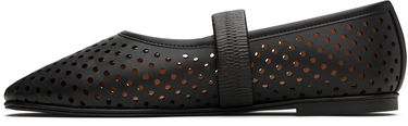 Кецове и обувки Stella McCartney Stella McCartney Ryder Perforated Ballerina Flats Черно | 810528KP027, 2