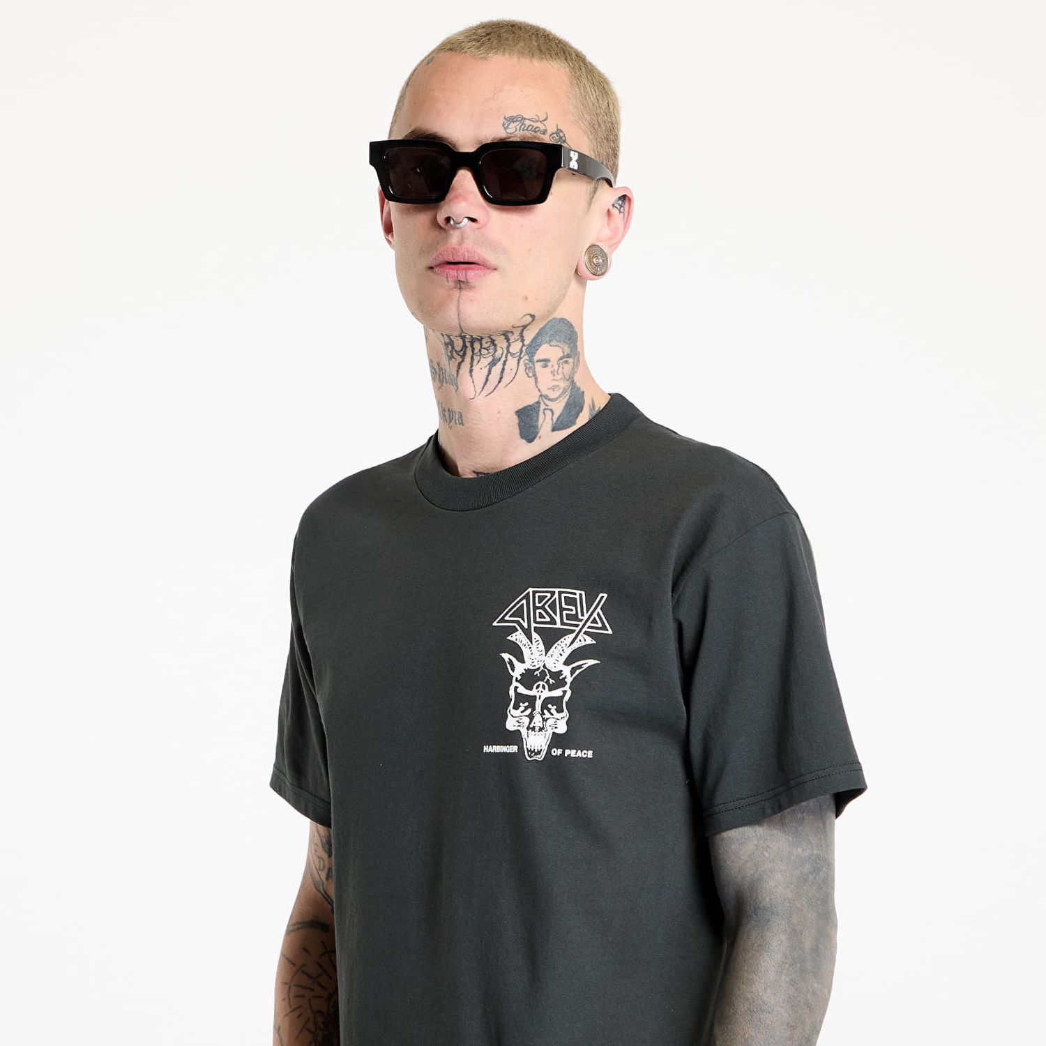 Тениска OBEY OBEY Harbinger Of Peace Graphic Tee Черно | 165264144, 1