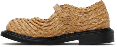 Грижа за обувките Moschino Moschino Olivia Raffia Mary Jane Loafers Бежово | MA10624C1M MX0 10A, 2