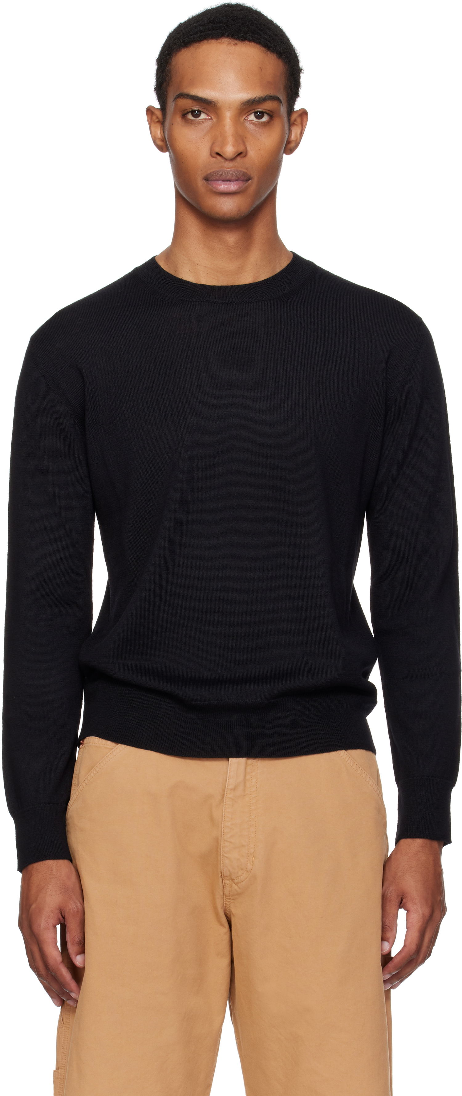 Пуловер Maison Margiela MM6 Maison Margiela Elbow Patch Sweater Черно | SH0HL0032 M13133, 0