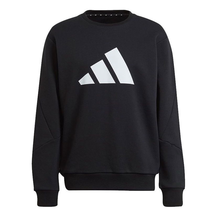 Суитчър adidas Originals Crew Sweatshirt with Large Logo Черно | H46507