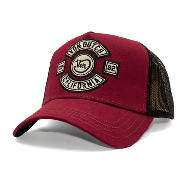 Шапка с козирка Von Dutch Von Dutch Trucker MC Logo Cap Бургунди | VD/0/CAS1/BIK/BOR, 0