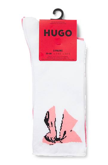 Чорапи BOSS Two-Pack of Short Socks HUGO Розово | 50543156, 1