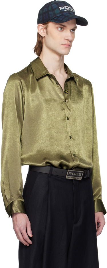 Шапка с козирка Martine Rose Martine Rose Classic Shirt Зелено | 401WS26417, 1