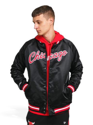 Яке бомбър Mitchell & Ness Bomber NBA Lightweight Satin Jacket Bulls Черно | 18013