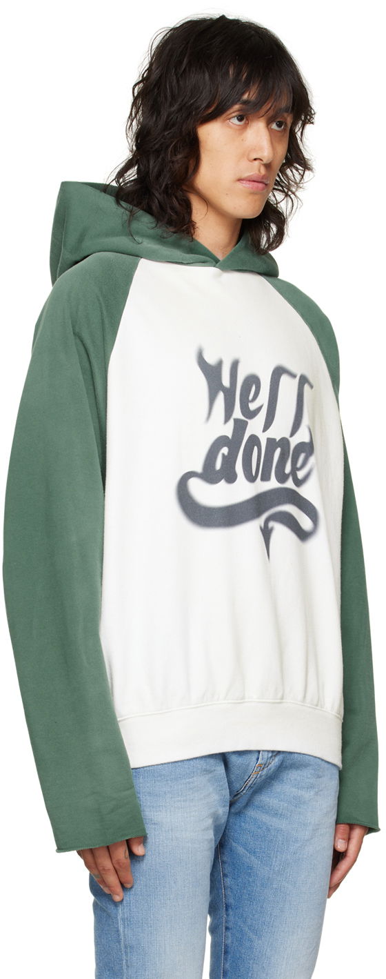 Суитчър We11done We11done Graphic Print Hoodie Бяло | WD-TH3-22-802-U-GR, 1