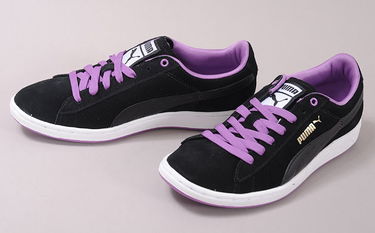 Кецове и обувки Puma WMNS Supersuede Eco black / black / dewberry Черно | 352635 12, 2