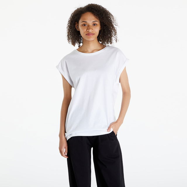 Ladies Extended Shoulder Tee 2-Pack Black/ White