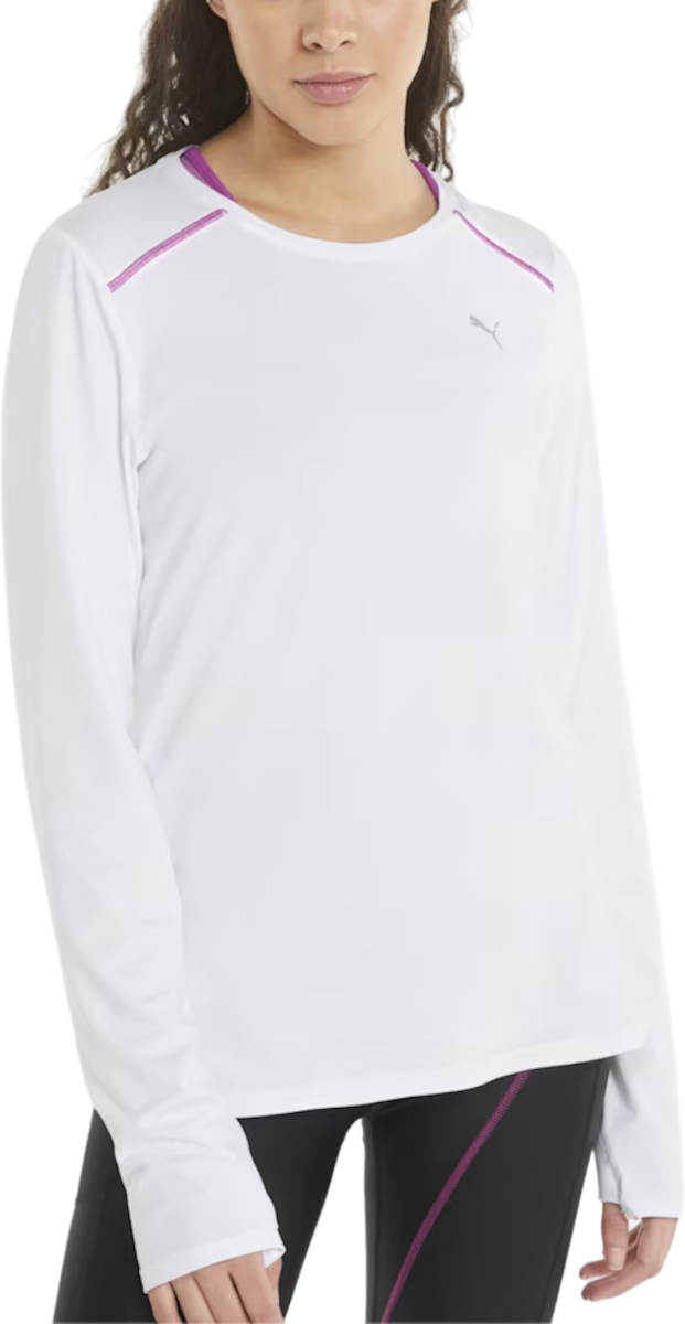 Тениска Puma RUN Cloudspun MARATHON LS Tee W Бяло | 52137602