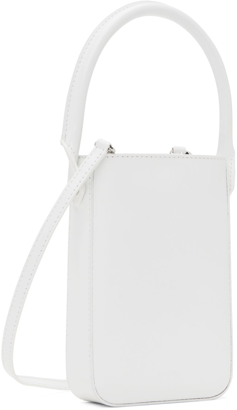 Дамска чанта BY FAR Mini Leather Crossbody Bag Бяло | 23PFNTOWHWSMA, 1