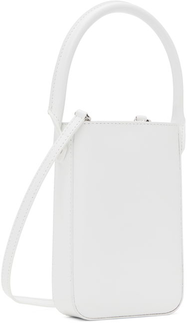 Дамска чанта BY FAR Mini Leather Crossbody Bag Бяло | 23PFNTOWHWSMA, 1
