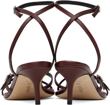 Грижа за обувките Aeyde Aeyde Libby Leather Kitten Heel Sandals Бургунди | A11-HS-GAIS55TB172-SS25-955-007, 1