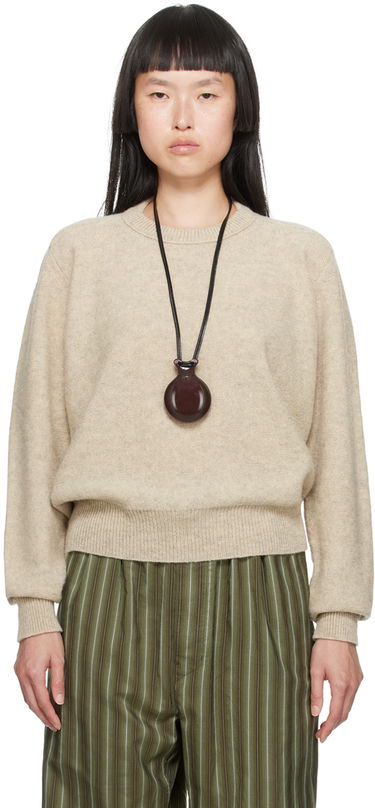Пуловер LEMAIRE Tilted Sweater Бежово | TO1087 LK085, 0