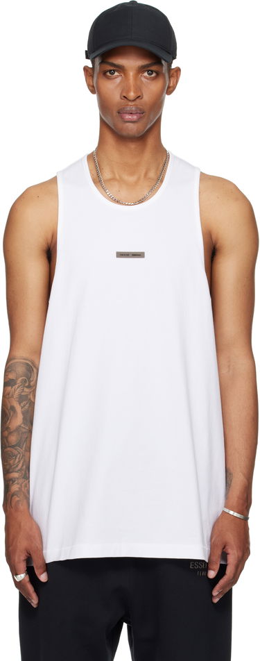 Потник Fear of God Fear of God ESSENTIALS Vintage Fit Tank Top Бяло | 125SP254234F, 0