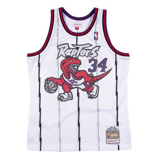Фланелка Mitchell & Ness Toronto Raptors Charles Oakley Swingman Jersey Бяло | SMJYLG19080-TRAWHIT98COA