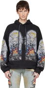 Who Decides War Distressed Stained Glass Skull Hoodie