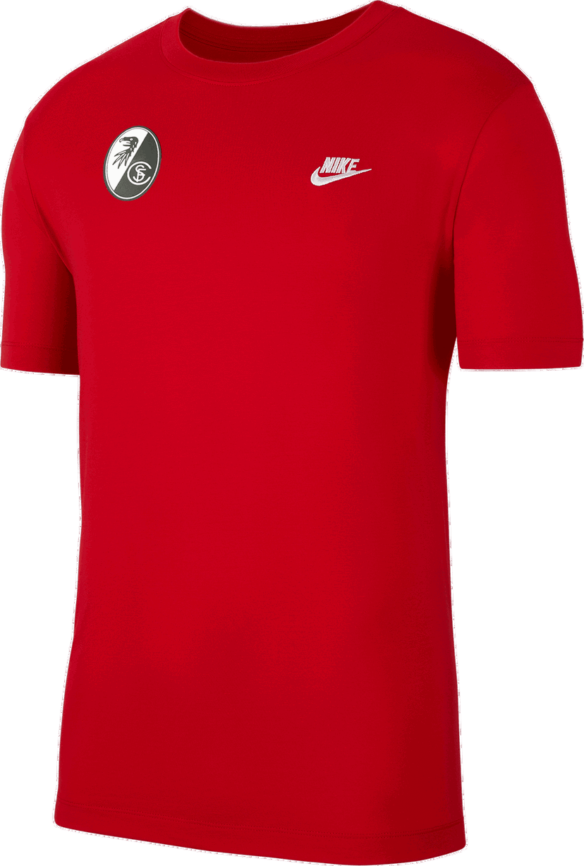 Тениска Nike SC Freiburg NSW Club Short Sleeve T-Shirt Червено | 6scfar4997-657