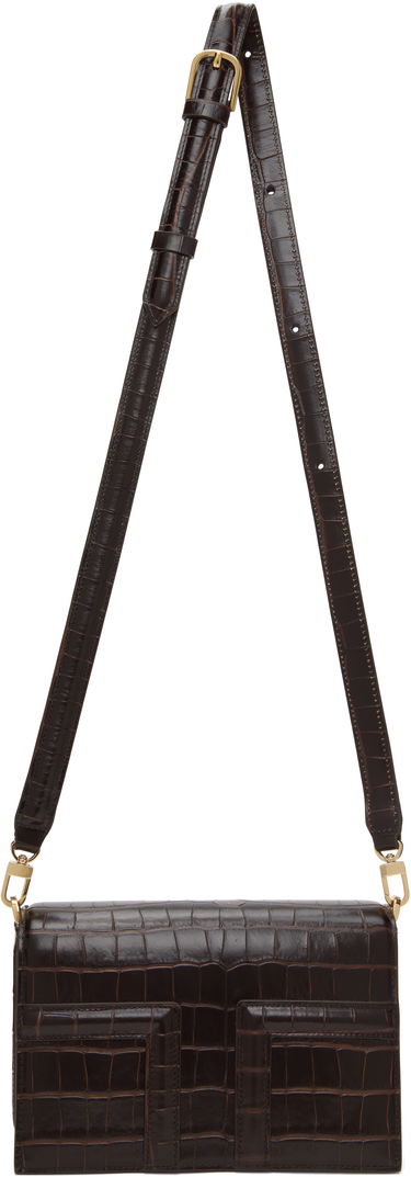 Дамска чанта TOTEME TOTEME Mini T-Flap Bag Кафяво | 244-WAL0049-LE0076, 3