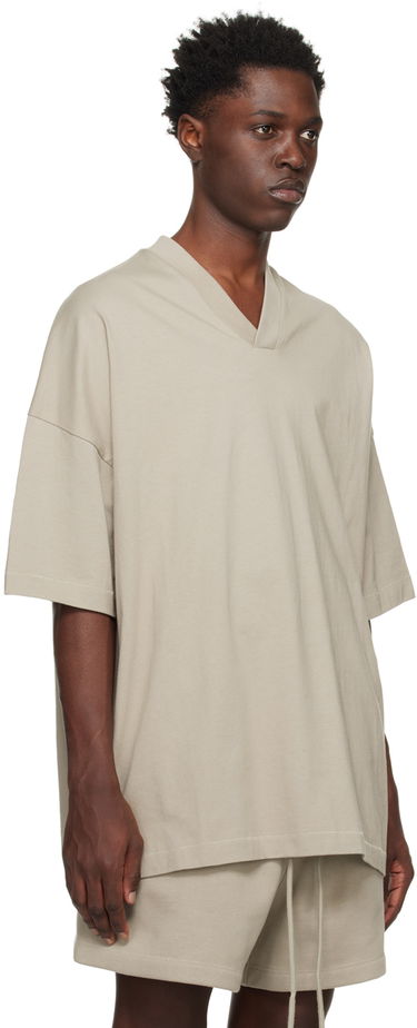 Тениска Fear of God Essentials V-Neck T-Shirt Сиво | 125SP244215F, 1