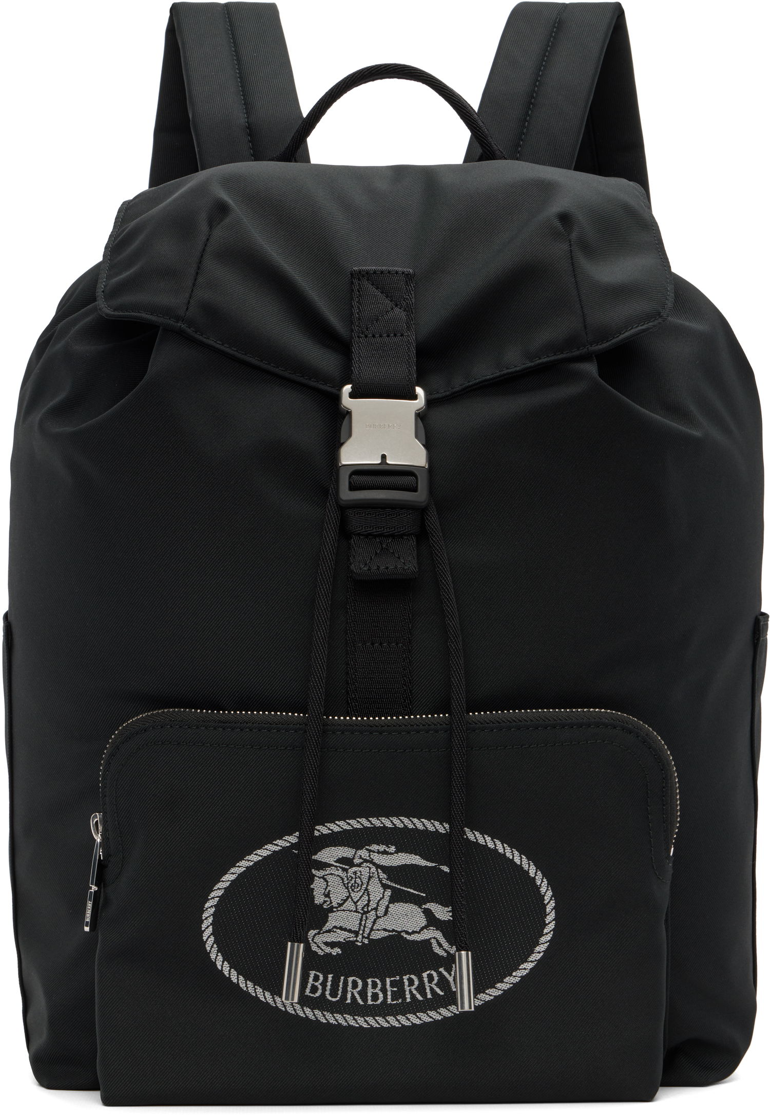 Раница Burberry Orkney Flap Backpack Черно | 8111314, 0
