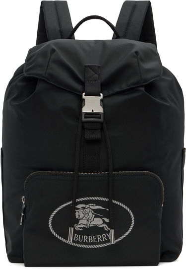 Раница Burberry Orkney Flap Backpack Черно | 8111314, 0