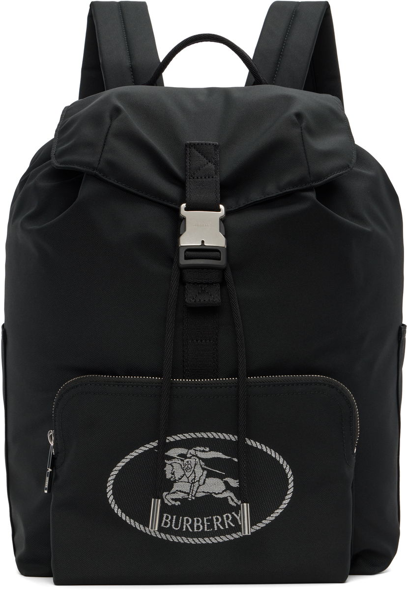 Раница Burberry Orkney Flap Backpack Черно | 8111314