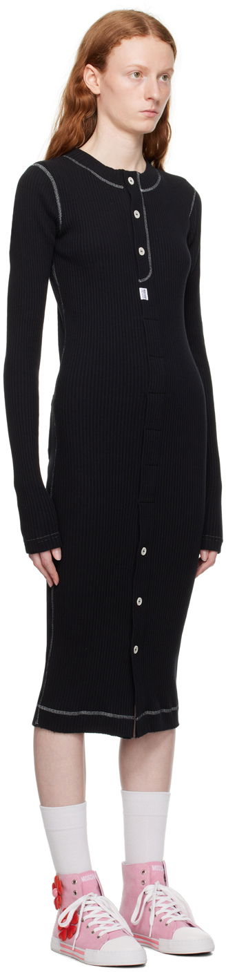 Pокля Moschino Jeans Button Midi Dress Черно | 0424 8266, 1