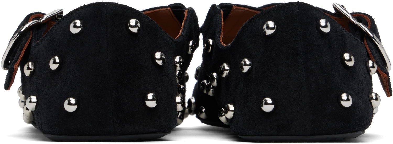 Pокля Alaïa ALAÏA Criss Cross Studded Ballerina Flats Черно | AA3A046CK284, 1