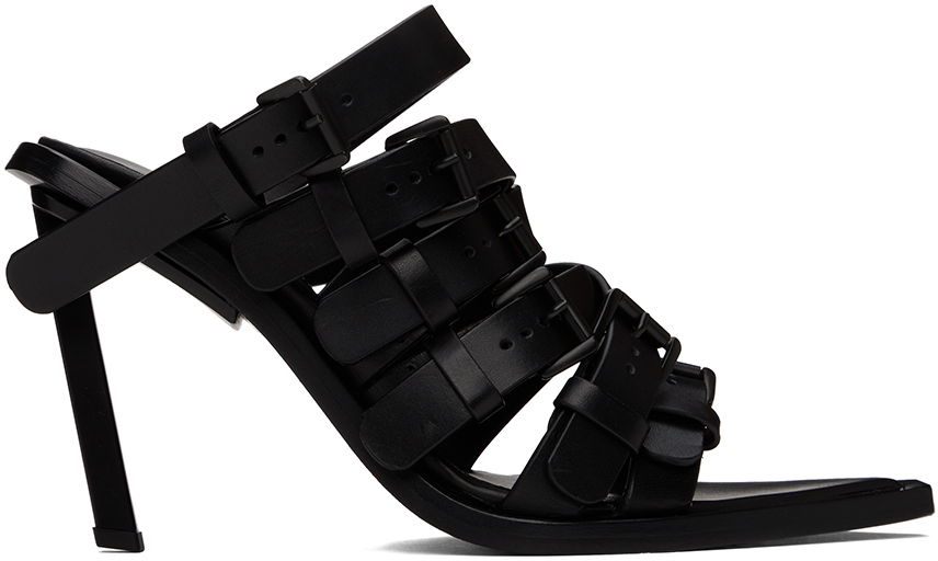 Аксесоари Ann Demeulemeester Ann Demeulemeester Nel Heeled Buckle Strap Mules Черно | 2401-W-H10-LT049-099, 0
