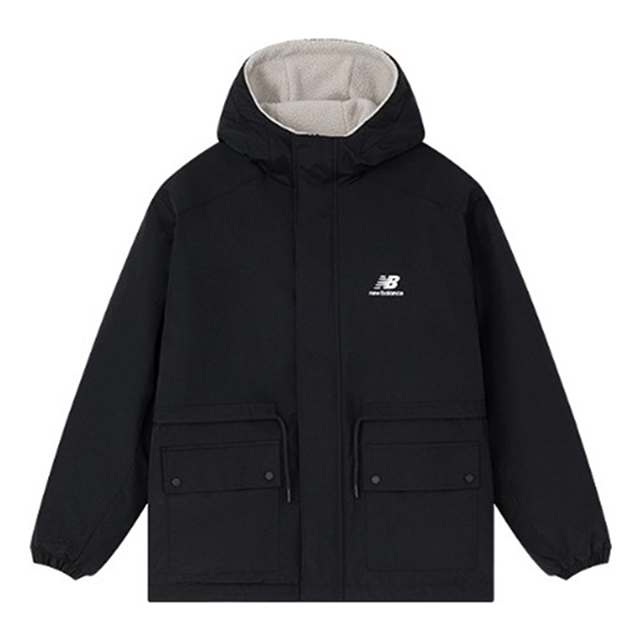 Парка New Balance Logo Print Woven Jacket Черно | AMJ31303-BK