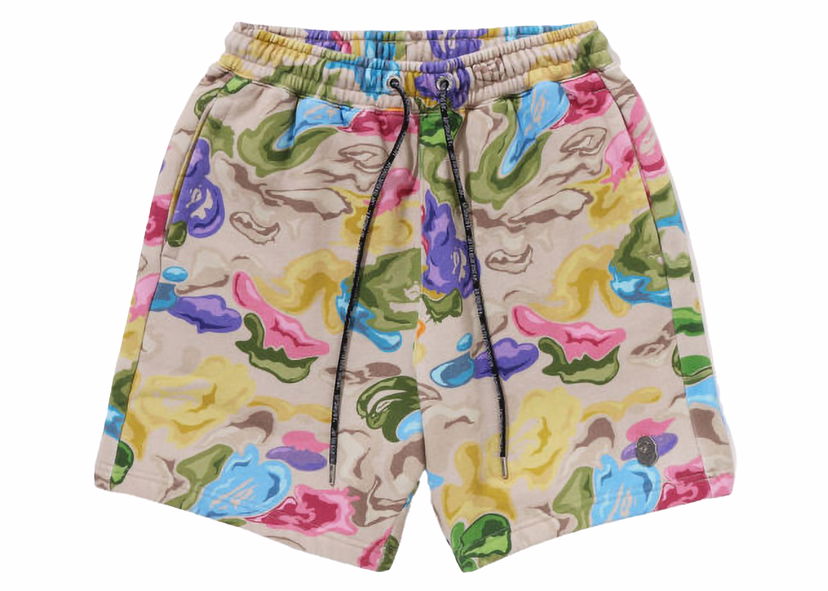 Къси панталони BAPE BAPE A Bathing Ape Art Camo Sweat Shorts Multicolor Многоцветен | 1J80-153-055