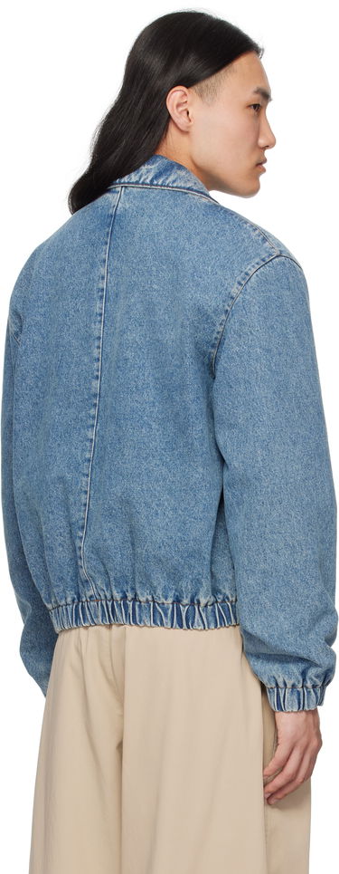 Яке бомбър AMI AMI Paris Ami de Coeur Denim Jacket Синьо | HJK043.DE0046, 2