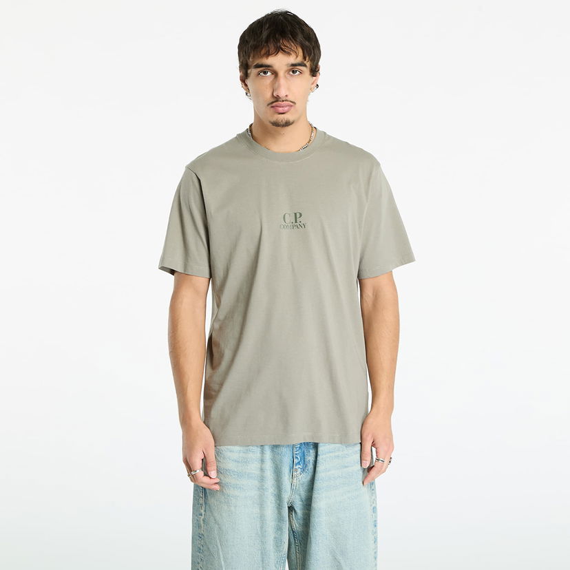 Тениска C.P. Company C.P. Company 30/1 Jersey British Sailor Short Sleeve Logo T-Shirt Зелено | 19CMTS106A006586W-356