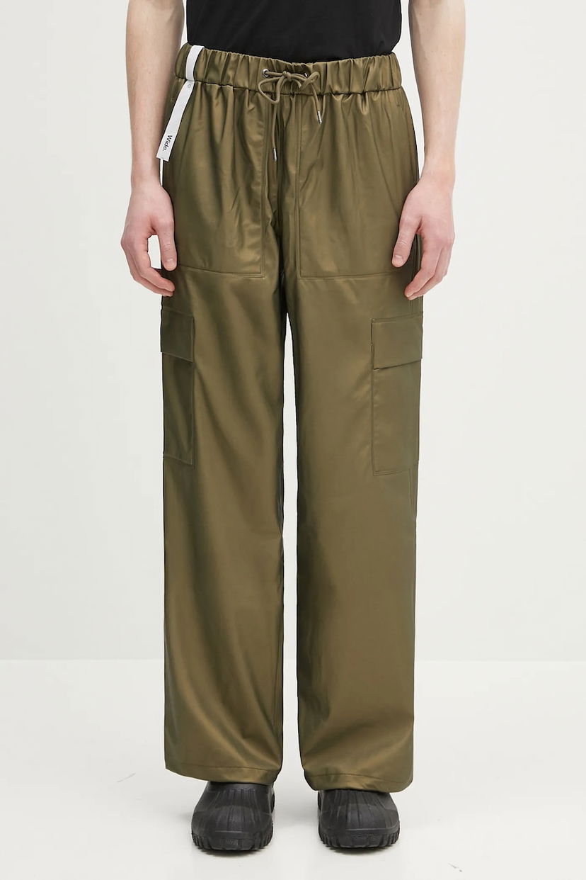 Карго панталони Rains Cargo Rain Pants Wide W3 Зелено | 18990.105