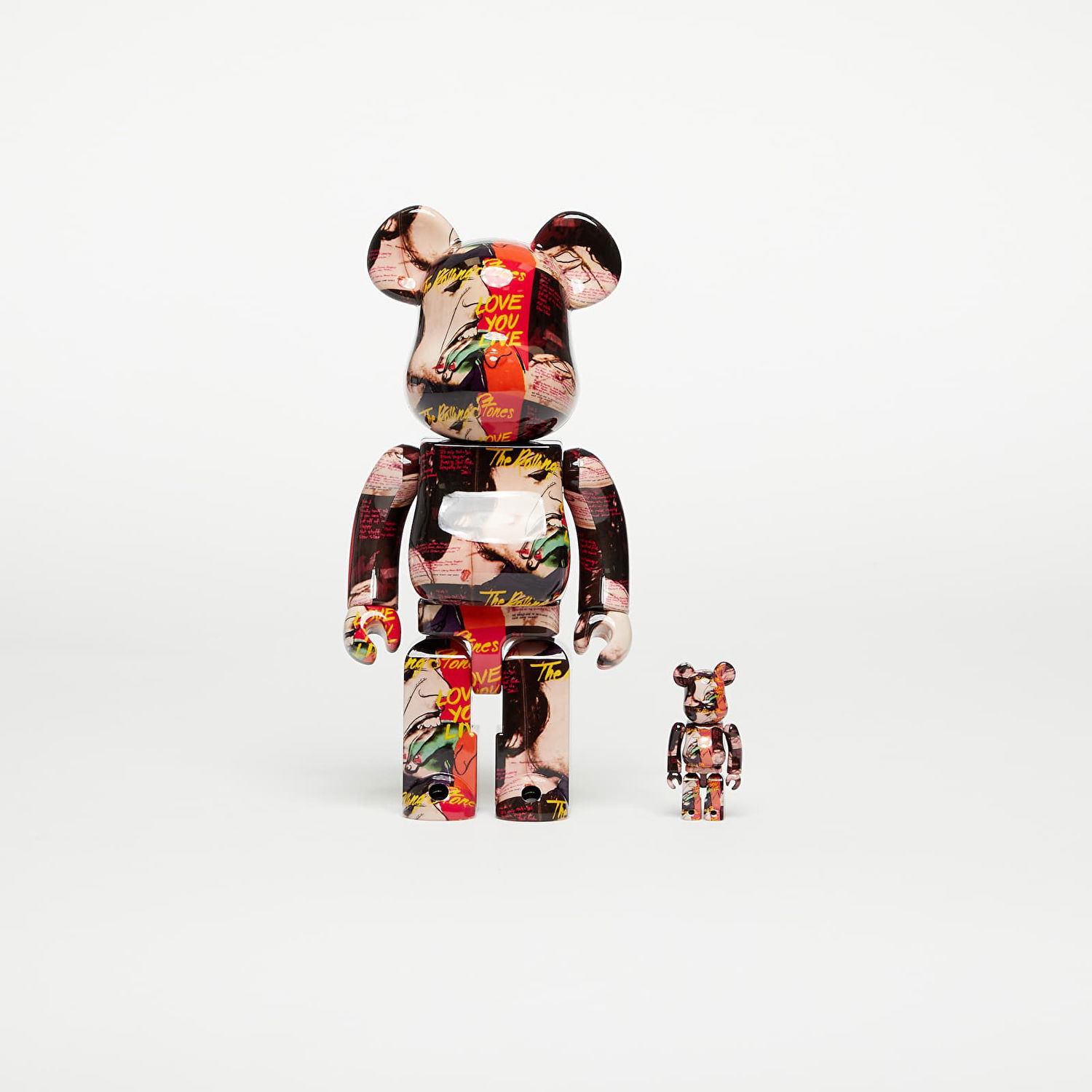 Колекционерско Medicom Toy BE@RBRICK Andy Warhol × The Rolling Stones Love You Live 100% & 400% Set Оранжево
 | MT_0038, 0