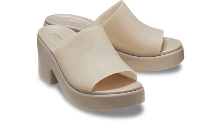 Кецове и обувки Crocs Brooklyn Frosted Heel Sandals Бежово | 210981-214, 1