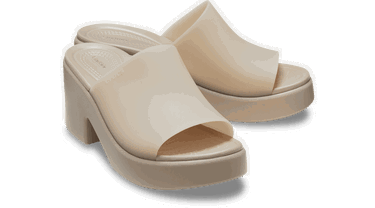 Кецове и обувки Crocs Brooklyn Frosted Heel Sandals Бежово | 210981-214, 1