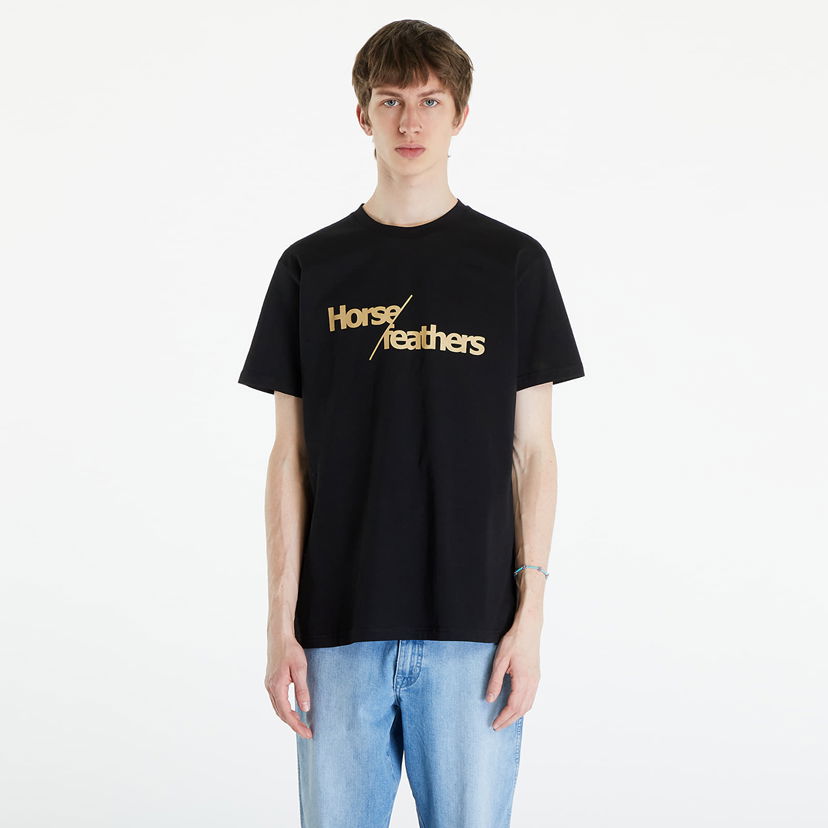 Тениска Horsefeathers Slash T-Shirt Black Черно | SM1311H