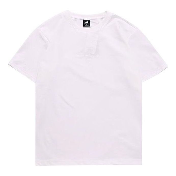 Тениска New Balance Logo Print Cotton Tee Бяло | AMT31546-WT