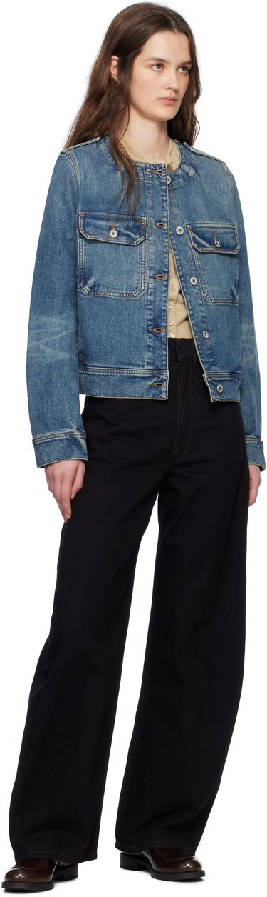 Яке KENZO Kenzo Paris Collarless Denim Jacket Синьо | FF52DV2506S7, 3