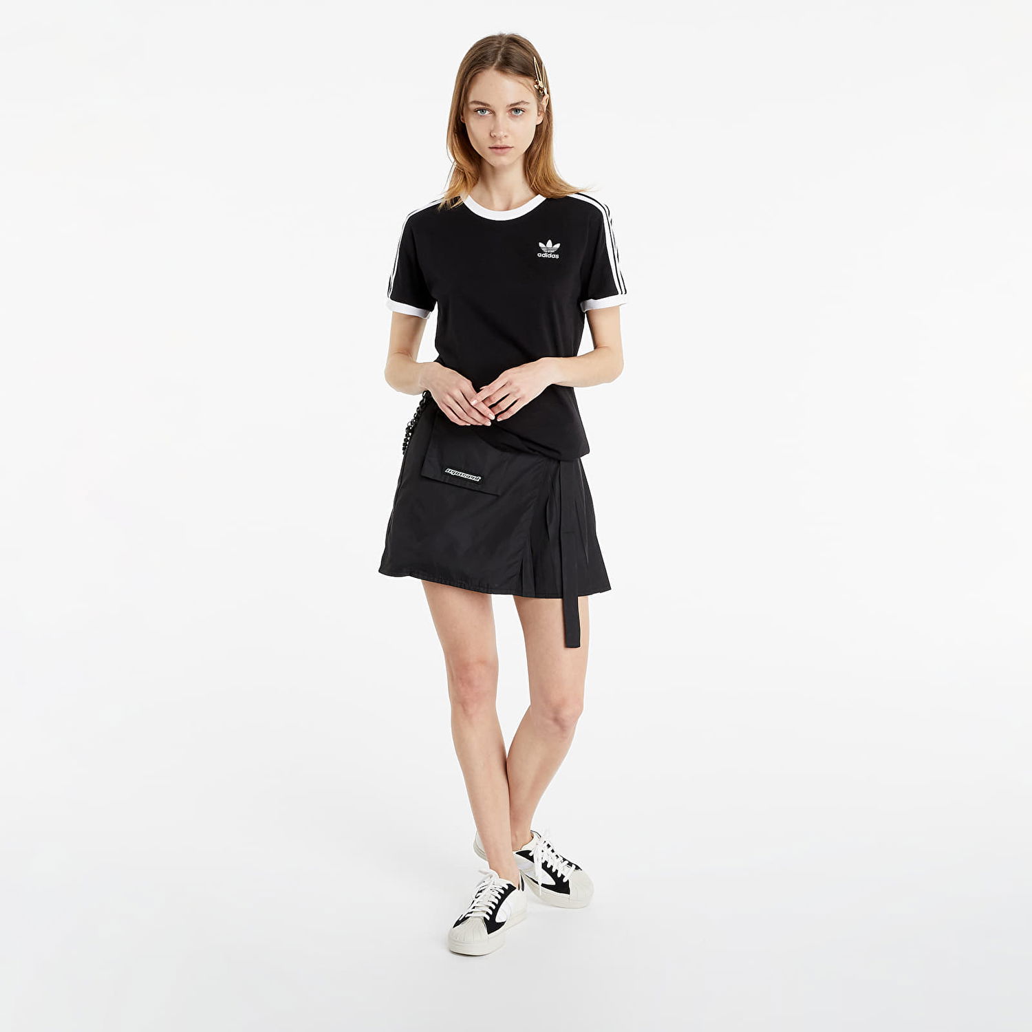 Тениска adidas Originals Adicolor Classics 3 Stripes Tee Черно | GN2900, 0