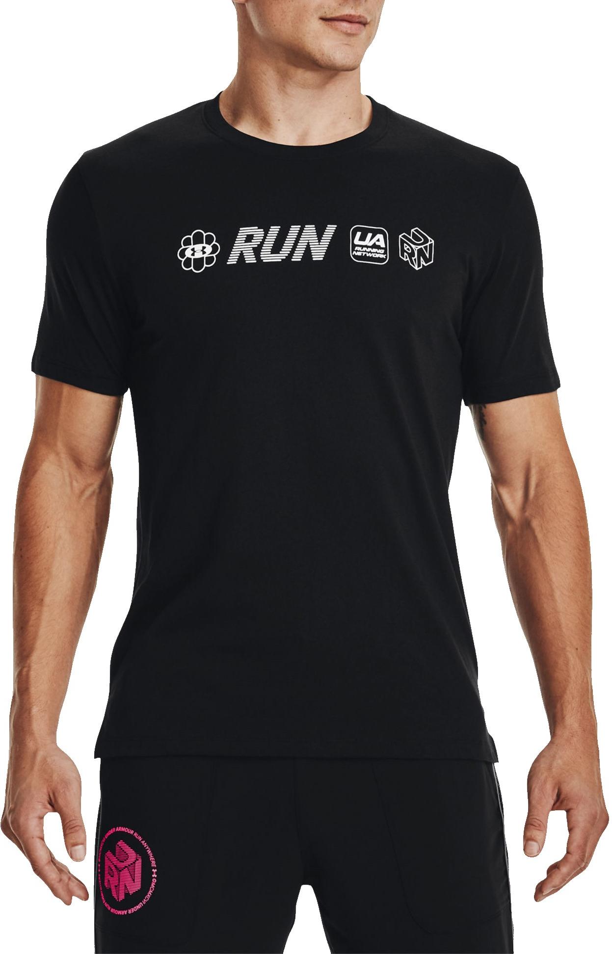 Тениска Under Armour Tee Run Anywhere Черно | 1370977-001, 0